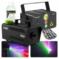 BeamZ Athena accu party laser met 500W rookmachine