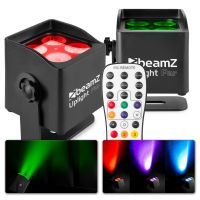 BeamZ BBP44 - Set van 2 compacte accu Uplights IP65 (geschikt voor buiten)