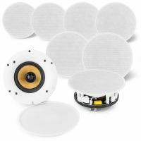 Power Dynamics WCS50 wifi plafondspeakers met Bluetooth - 4 sets van 2 speakers - 400W