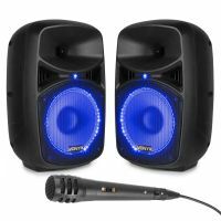 Vonyx VPS082A Karaoke set voor volwassenen met complete geluidsinstallatie - Bluetooth - 400W