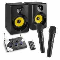 Vonyx AV520 Karaoke set voor volwassenen met Bluetooth en 2x draadloze microfoons