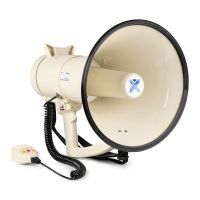 Vonyx MEG120 Megafoon Pro - 120W Krachtige megafoon - Met sirene en afneembare microfoon - Beige