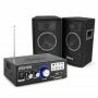 Vonyx geluidsbox met versterker - Complete HiFi speakerset met Bluetooth - 6 inch 