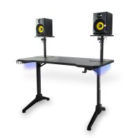 Brullen Universiteit gewoontjes Vonyx DB20 DJ tafel / studio meubel met LED verlichting - 120cm - Zwart  kopen?