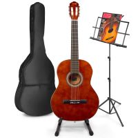 output behuizing Opname MAX SoloArt klassieke akoestische gitaar met muziek- en gitaarstandaard -  Sunburst kopen?