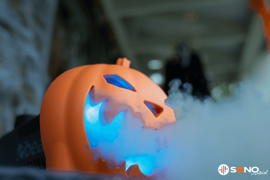 Une décoration originale citrouille fumante pour Halloween