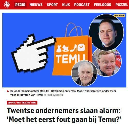 MaxiAxi artikel op tubantia: Twentse ondernemers slaan alarm