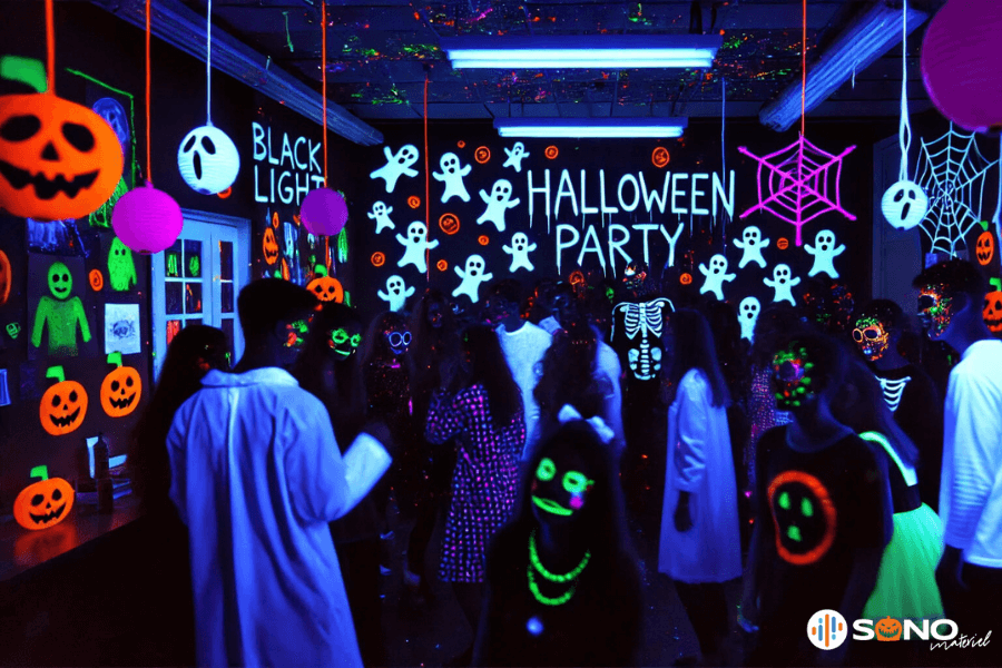 organiser une soirée halloween fluo