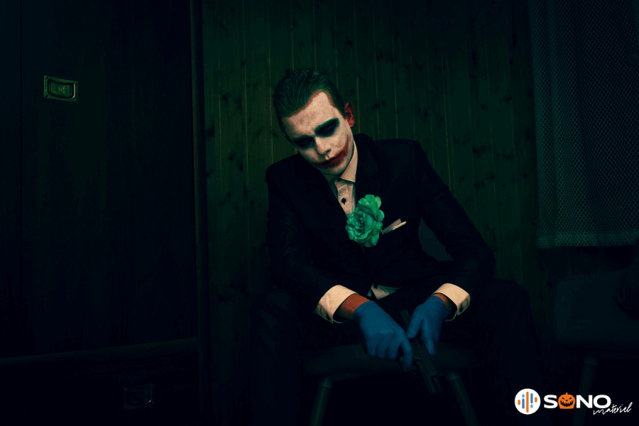 thème halloween joker effrayant